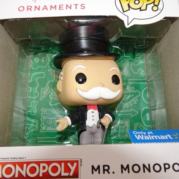 Mr. Monopoly Christmas Tree Ornament Hallmark Funko POP! Walmart Exclusive NEW - Picture 2 of 7